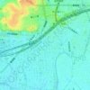 上浅田の地形図、標高、地勢
