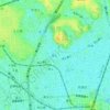 池上の地形図、標高、地勢