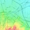白石区の地形図、標高、地勢