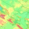 Red Hillsの地形図、標高、地勢