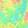 江川区の地形図、標高、地勢