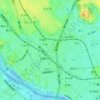 千鳥二丁目の地形図、標高、地勢