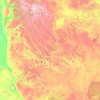 エヴェンキースキー地区の地形図、標高、地勢