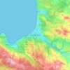 Viña del Marの地形図、標高、地勢