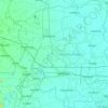 ナコーンパトム県の地形図、標高、地勢