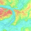 サマーラの地形図、標高、地勢