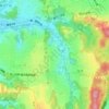 上之町の地形図、標高、地勢
