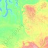 エニセイ川の地形図、標高、地勢