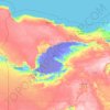マトルーフ県の地形図、標高、地勢