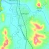 Wellingtonの地形図、標高、地勢