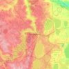 チェリャビンスクの地形図、標高、地勢
