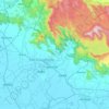 Mueang Nakhon Nayokの地形図、標高、地勢