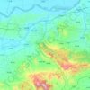 鞏義市の地形図、標高、地勢