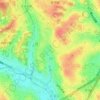 大場町の地形図、標高、地勢