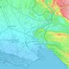 Goriziaの地形図、標高、地勢
