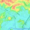 高田東一丁目の地形図、標高、地勢