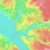 ドブリャンカの地形図、標高、地勢