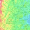 Middlesex Countyの地形図、標高、地勢