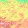 ウメル・ブアーギ県の地形図、標高、地勢