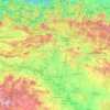 ナバーラ州の地形図、標高、地勢
