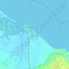ポートサイド県の地形図、標高、地勢