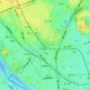 千鳥一丁目の地形図、標高、地勢