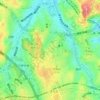 笹下六丁目の地形図、標高、地勢