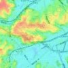 清水ケ丘の地形図、標高、地勢