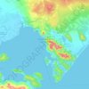 ペトロパブロフスク=カムチャツキーの地形図、標高、地勢