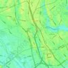 鴻沼川の地形図、標高、地勢