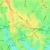北千束二丁目の地形図、標高、地勢