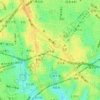 北千束の地形図、標高、地勢