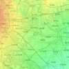 通州区の地形図、標高、地勢