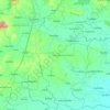 マハーサーラカーム県の地形図、標高、地勢