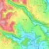 星ヶ峯の地形図、標高、地勢