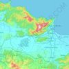 アンナバ県の地形図、標高、地勢