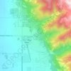 Star Valley Ranchの地形図、標高、地勢