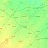 高阳县の地形図、標高、地勢