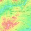 陝州区の地形図、標高、地勢