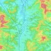 城南市の地形図、標高、地勢