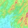 ウッタラディット県の地形図、標高、地勢