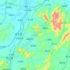 新干县の地形図、標高、地勢