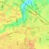 旭町の地形図、標高、地勢