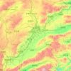 大同市の地形図、標高、地勢
