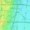 玉造元町の地形図、標高、地勢
