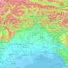 フリウリ＝ヴェネツィア・ジュリア州の地形図、標高、地勢