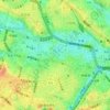 中里町の地形図、標高、地勢