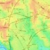 奥沢一丁目の地形図、標高、地勢