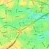 太子堂二丁目の地形図、標高、地勢