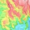 東坂元の地形図、標高、地勢
